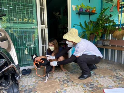 โครงการสัตว์ปลอดโรค คนปลอดภัย จากโรคพิษสุนัขบ้า ประจำปีงบประมาณ 2565 ระหว่างวันที่ 17 - 31 สิงหาคม 2565 จำนวน 16 หมู่บ้าน