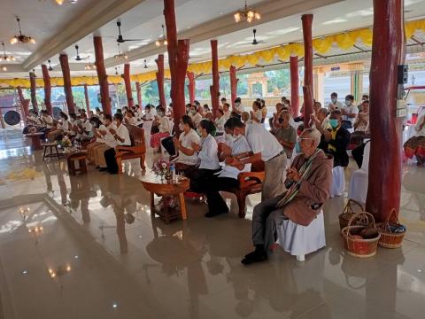 พิธีทำบุญและฟังเทศน์บทพระธรรมเทศนาเฉลิมพระธรรมบารมีใน "อุภินนมัตถจรกถา" เฉลิมพระธรรมบารมีสมเด็จพระนางเจ้าสิริกิติ์ พระบรมราชินีนาถ พระบรมราชชนนีพันปีหลวง