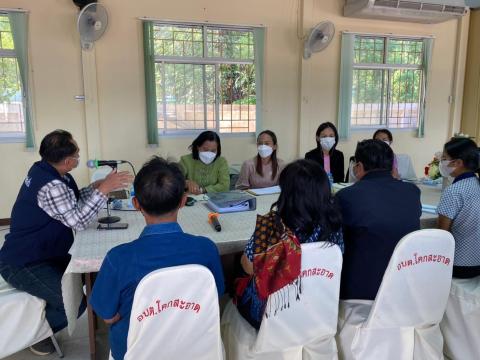 สถ.จ.บร. ลงพื้นที่ ตรวจติดตามการจัดทำถังขยะเปียก ของ อบต.โคกสะอาด เมื่อวันที่ 13 ธันวาคม 2565