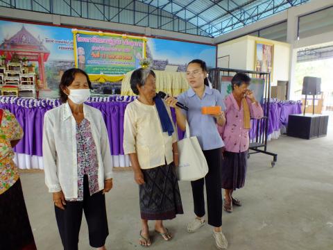 โครงการฝึกอบรมผู้สูงวัย ใส่ใจสุขภาพ ณ หอประชุมองค์การบริหารส่วนตำบลโคกสะอาด วันที่ 11 เมษายน 2566