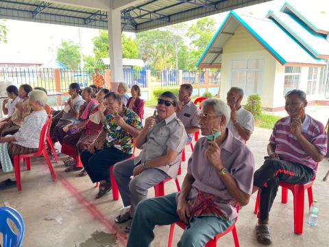 กิจกรรม โครงการฝึกอบรมผู้สูงวัย ใส่ใจสุขภาพ องค์การบริหารส่วนตำบลโคกสะอาด วันที่ 9 เมษายน 2567