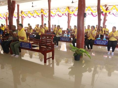 กิจกรรม วัด ประชา รัฐ สร้างสุข และกิจกรรมถวายภัตราหารเพล ณ วัดสว่างอารมณ์ บ้านหนองเฒ่ากา ม.1