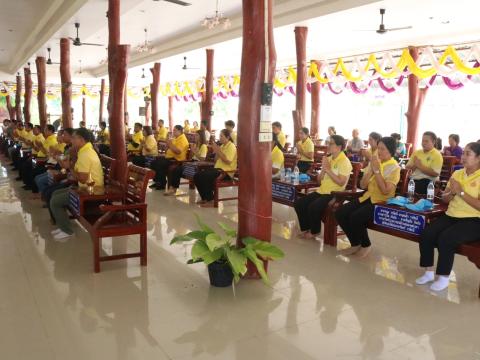 กิจกรรม วัด ประชา รัฐ สร้างสุข และกิจกรรมถวายภัตราหารเพล ณ วัดสว่างอารมณ์ บ้านหนองเฒ่ากา ม.1