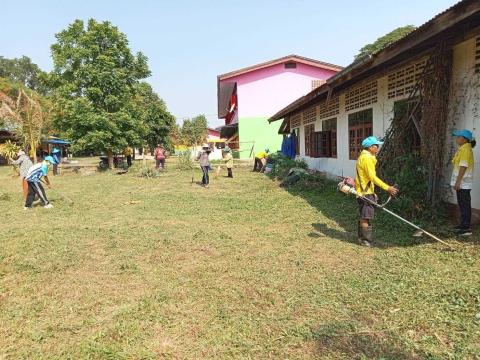 สมาชิกอาสาสมัครท้องถิ่นรักษ์โลก ร่วมกันทำกิจกรรม ฺBig cleaning day ในเขตตำบลโคกสะอาด