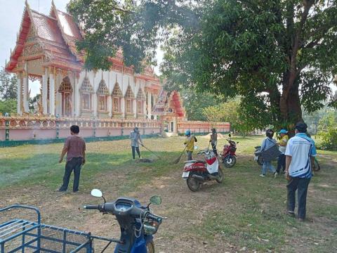 สมาชิกอาสาสมัครท้องถิ่นรักษ์โลก ร่วมกันทำกิจกรรม ฺBig cleaning day ในเขตตำบลโคกสะอาด