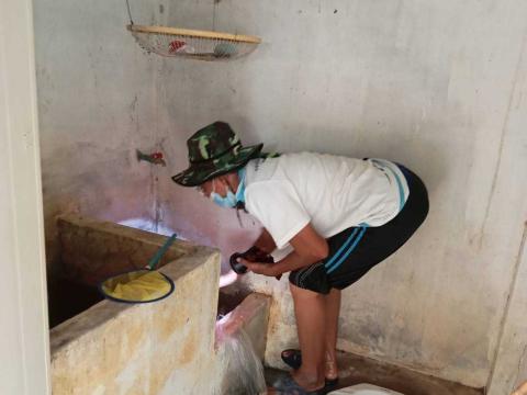 สมาชิกอาสาสมัครท้องถิ่นรักษ์โลก ร่วมกันทำกิจกรรม ฺBig cleaning day ในเขตตำบลโคกสะอาด