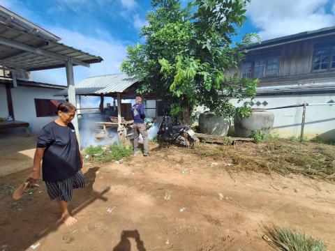 ลงพื้นที่พ่นหมอกควันกำจัดยุงลาย ป้องกันการระบาดไข้เลือดออก