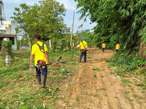 โครงการอาสาสมัครท้องถิ่นรักษ์โลก (อถล.) ประจำปี 2567 กิจกรรมทำความสะอาดพื้นที่สาธารณะ