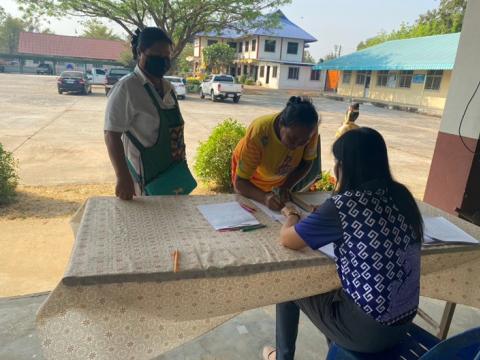 โครงการอบรมทักษะอาชีพระยะสั้น กิจกรรม การทำขนมบ้าบิ่นมะพร้าวอ่อนและขนมปังหน้าหมู ประจำปีงบประมาณ 2567 วันที่ 29 กุมภาพันธ์ 2567