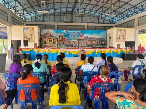 โครงการอบรมทักษะอาชีพระยะสั้น กิจกรรม การทำขนมบ้าบิ่นมะพร้าวอ่อนและขนมปังหน้าหมู ประจำปีงบประมาณ 2567 วันที่ 29 กุมภาพันธ์ 2567