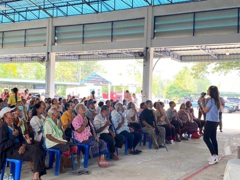 โครงการฝึกอบรมผู้สูงวัย ใส่ใจสุขภาพ ประจำปีงบประมาณ 2567 วันที่ 9 เมษายน 2567