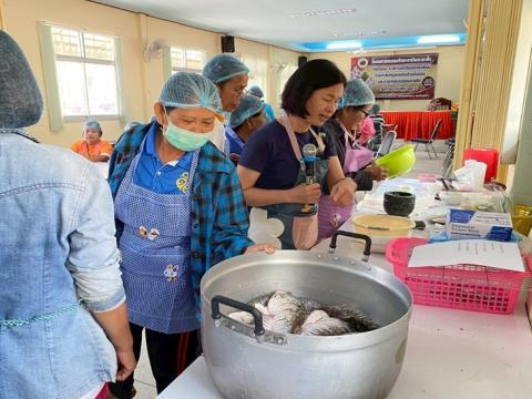 โครงการอบรมทักษะอาชีพระยะสั้น กิจกรรม การทำปลาส้มปลาตะเพียน การทำส้มหมูแบบห่อด้วยใบตอง และการห่อแบบถุงพลาสติก ประจำปีงบประมาณ 2568 วันที่ 26 เดือน มีนาคม พ.ศ. 2568