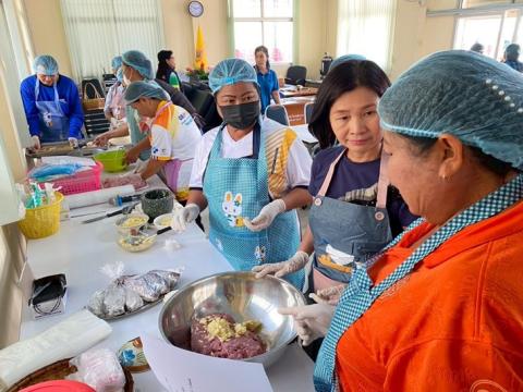โครงการอบรมทักษะอาชีพระยะสั้น กิจกรรม การทำปลาส้มปลาตะเพียน การทำส้มหมูแบบห่อด้วยใบตอง และการห่อแบบถุงพลาสติก ประจำปีงบประมาณ 2568 วันที่ 26 เดือน มีนาคม พ.ศ. 2568