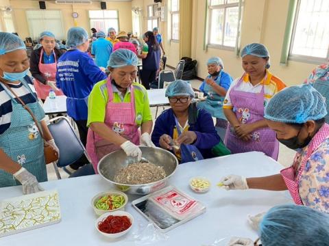 โครงการอบรมทักษะอาชีพระยะสั้น กิจกรรม การทำปลาส้มปลาตะเพียน การทำส้มหมูแบบห่อด้วยใบตอง และการห่อแบบถุงพลาสติก ประจำปีงบประมาณ 2568 วันที่ 26 เดือน มีนาคม พ.ศ. 2568