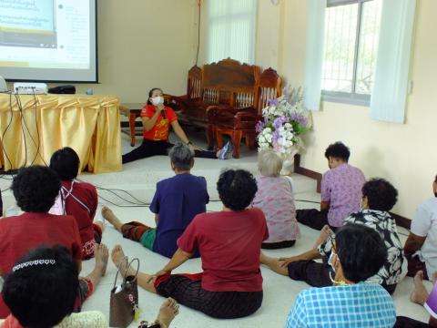 โครงการโรงเรียนผู้สูงอายุ สังคมสูงวัย ใส่ใจสุขภาพ วันที่ 24 มิถุนายน 2565​ ณ​ หอประชุม​องค์การ​บริหาร​ส่วน​ตำบล​โคก​สะอาด