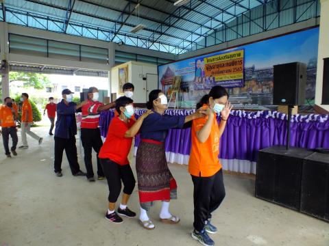 กีฬาสีโรงเรียนผู้สูงอายุ สังคมสูงวัย ใส่ใจสุขภาพ ประจำปีงบประมาณ 2565